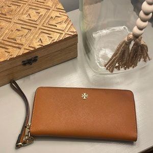 Tory Burch Tan Wristlet